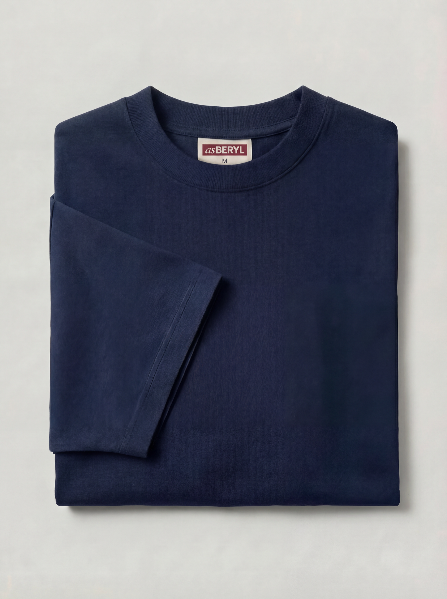 Oversized Women | Navy Blue T-Shirt | 220gsm | asBERYL UAE