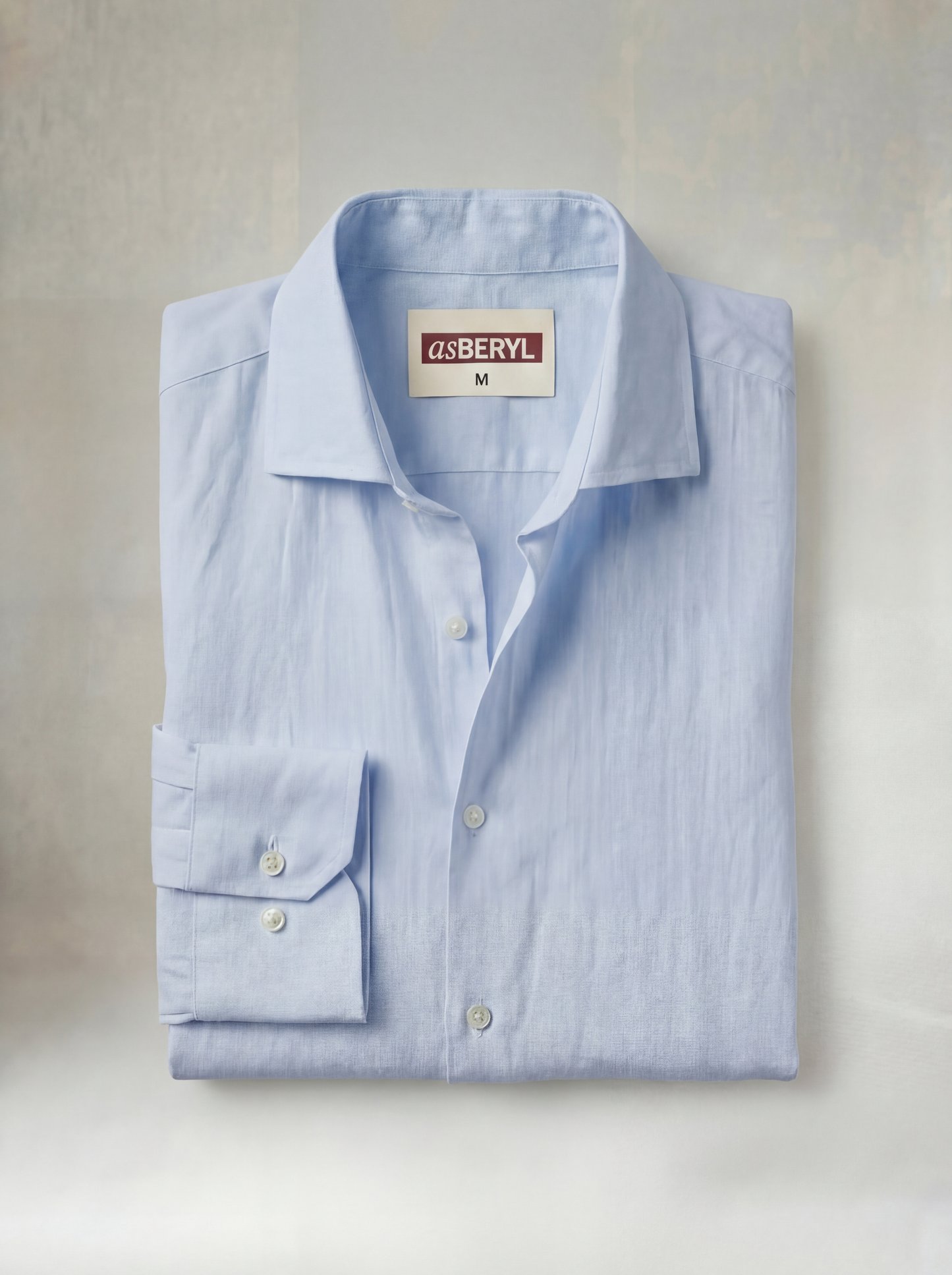 Pure Linen Classic Shirt | Blue | Men's Linen | asBERYL