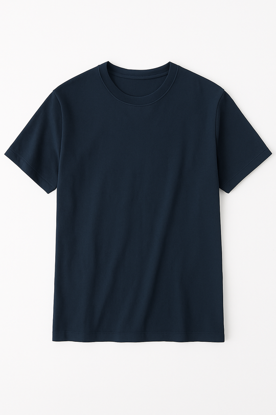 Normal Fit Crew Neck - Navy Blue
