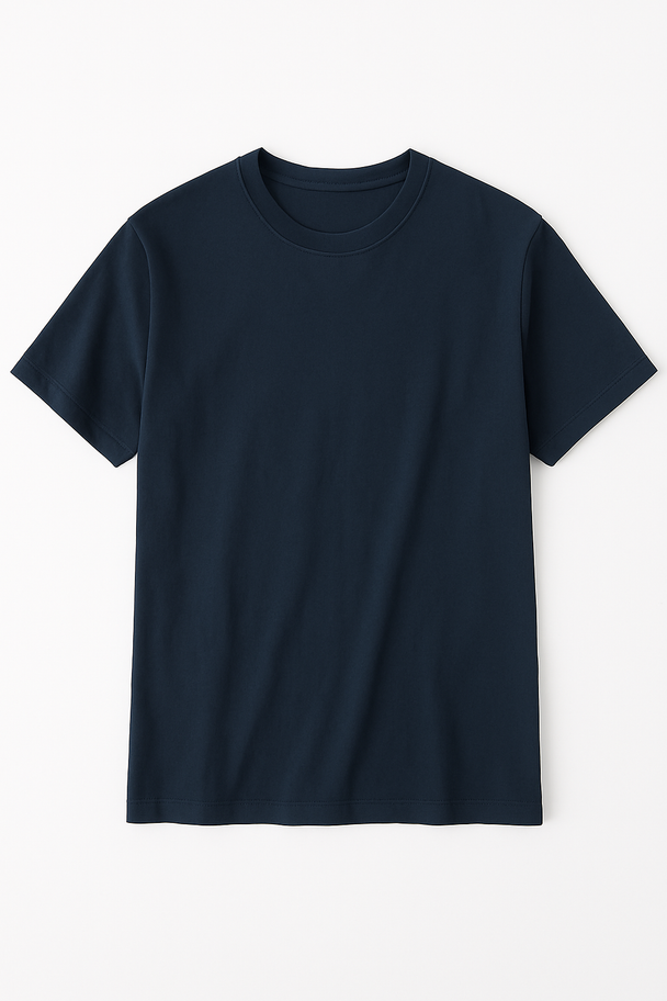 Normal Fit Crew Neck - Navy Blue