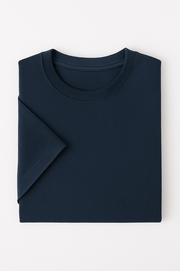 Normal Fit Crew Neck - Navy Blue