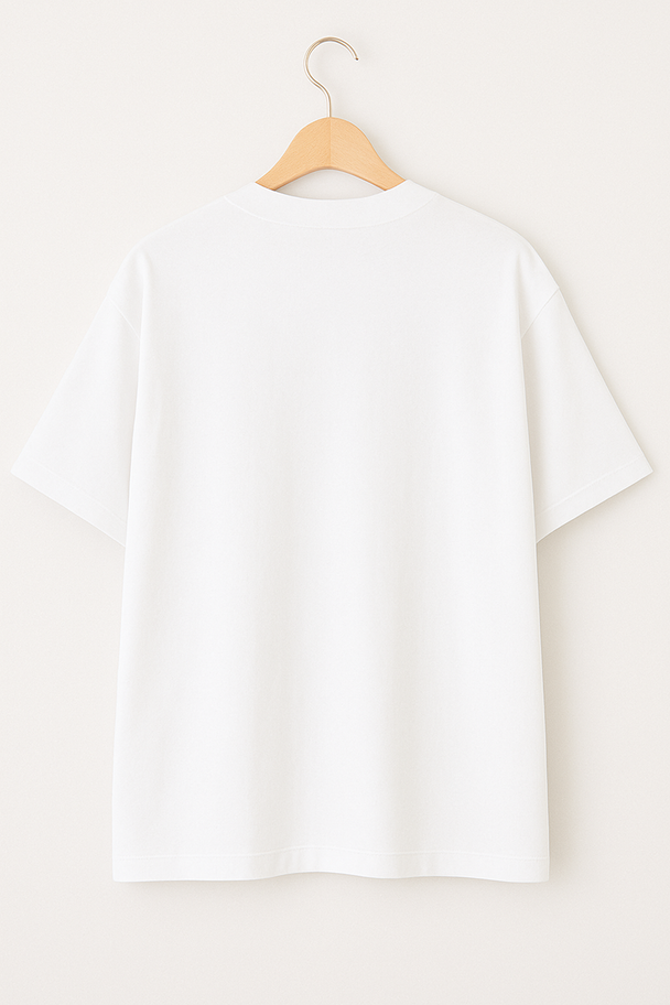 Oversized Drop Shoulder - White