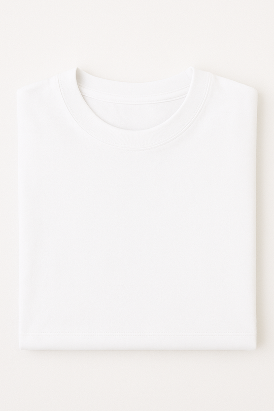 Oversized Drop Shoulder - White