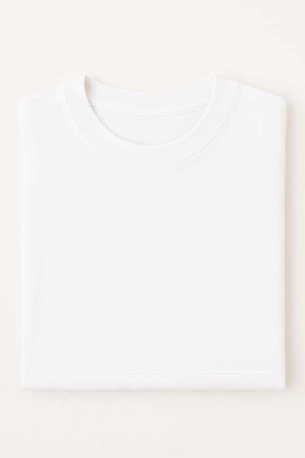 Oversized Drop Shoulder - White