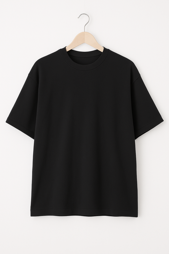 Oversized Drop Shoulder - Black