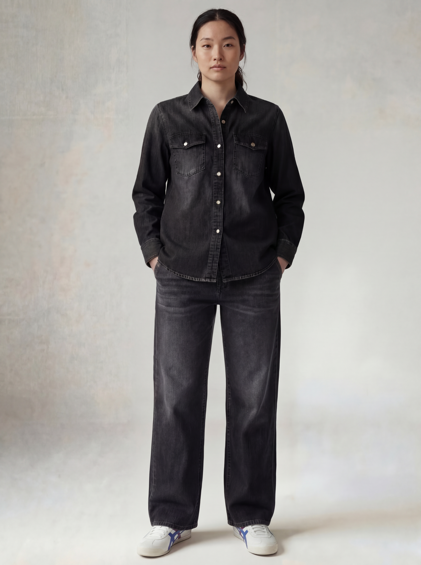 Black Denim Shirt Women | Premium Denim | asBERYL UAE