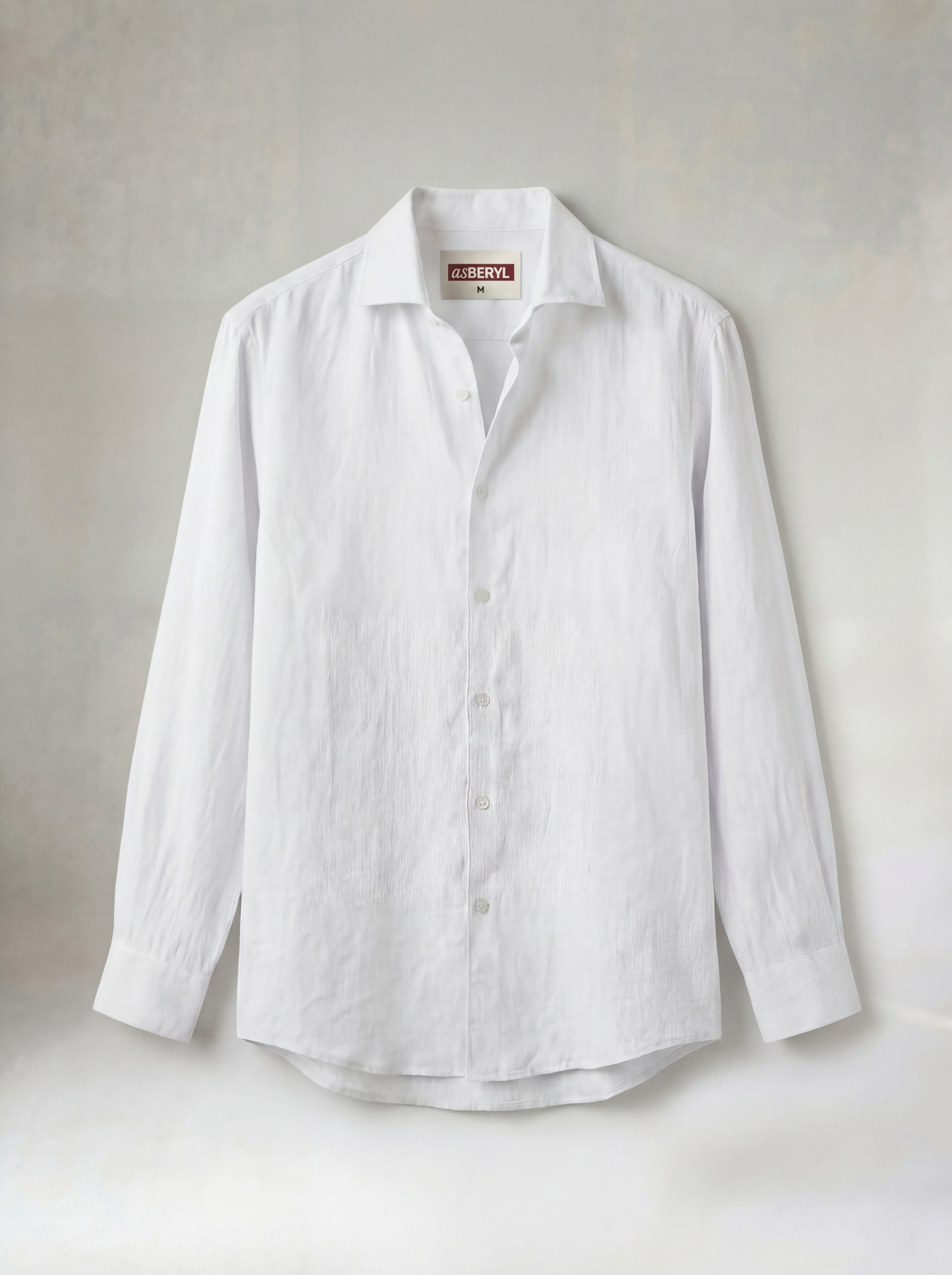 Pure Linen Classic Shirt White | Men's Linen | asBERYL