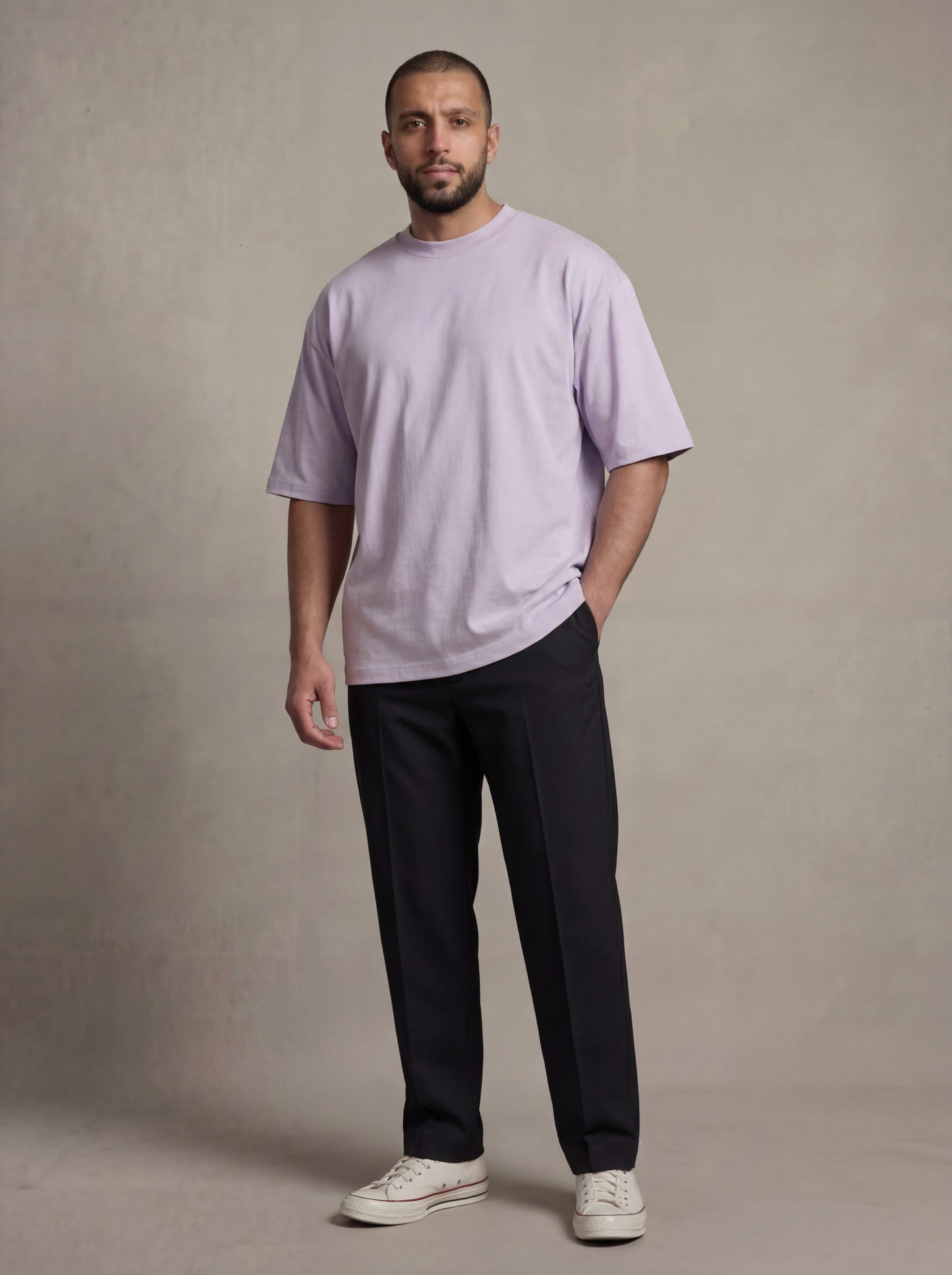 Premium Oversized 240gsm T-shirt | Light Lavender | Unisex | asBERYL