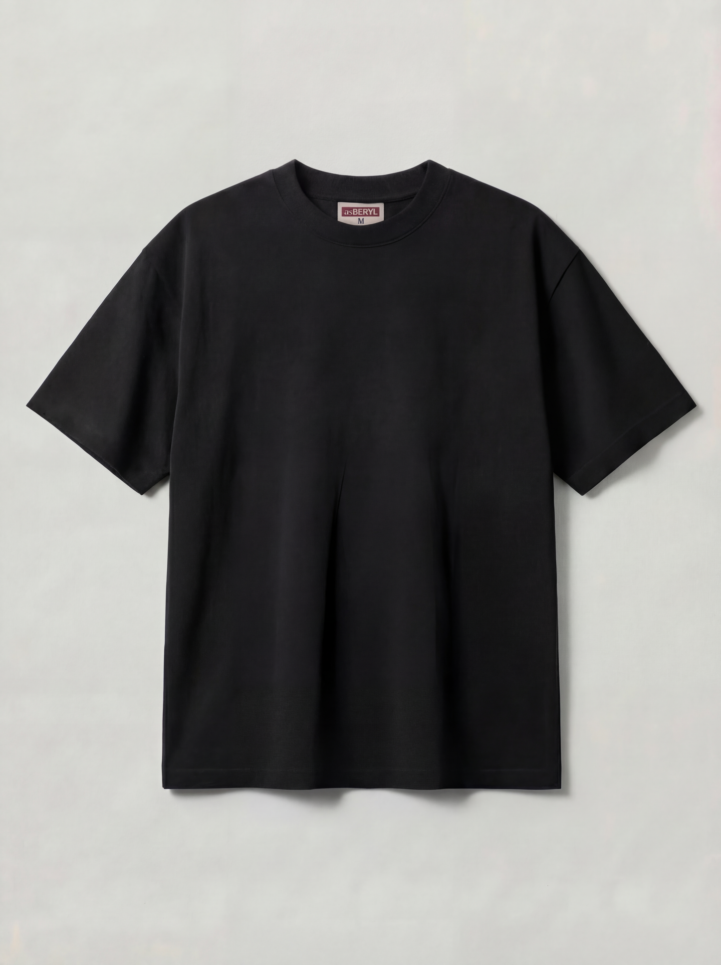 Oversized  Women | Black T-Shirt | 220gsm | asBERYL UAE