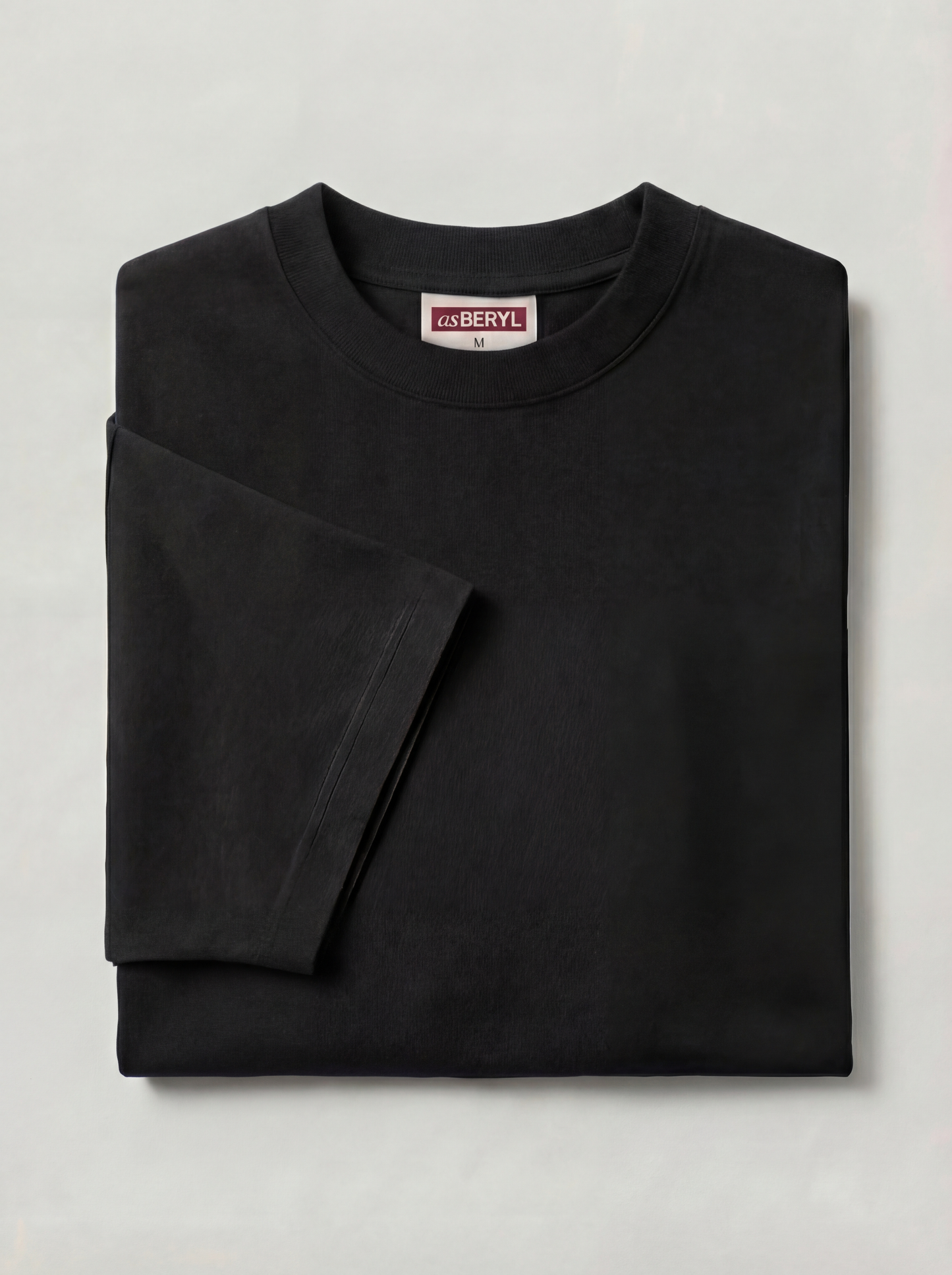 Oversized  Women | Black T-Shirt | 220gsm | asBERYL UAE