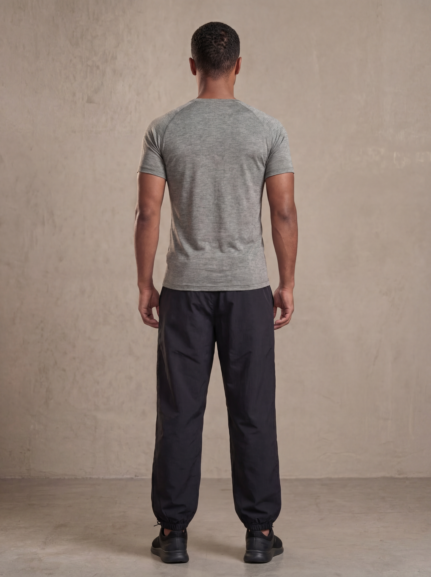 Activewear Compression T-Shirt Raglan Sleeves | Grey | asBERYL UAE |