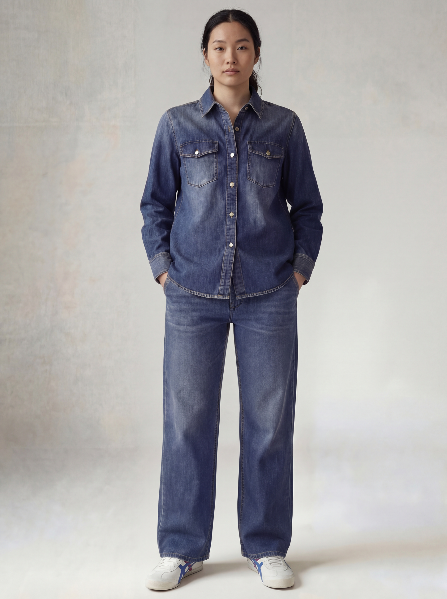 Blue Denim Shirt Women | Premium Denim | asBERYL UAE