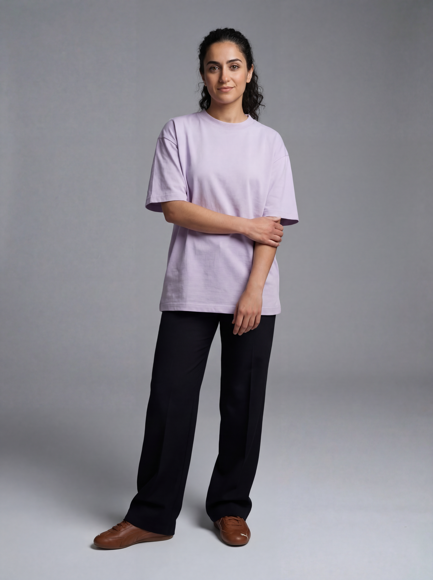 Premium Oversized 240gsm T-shirt | Light Lavender | Unisex | asBERYL