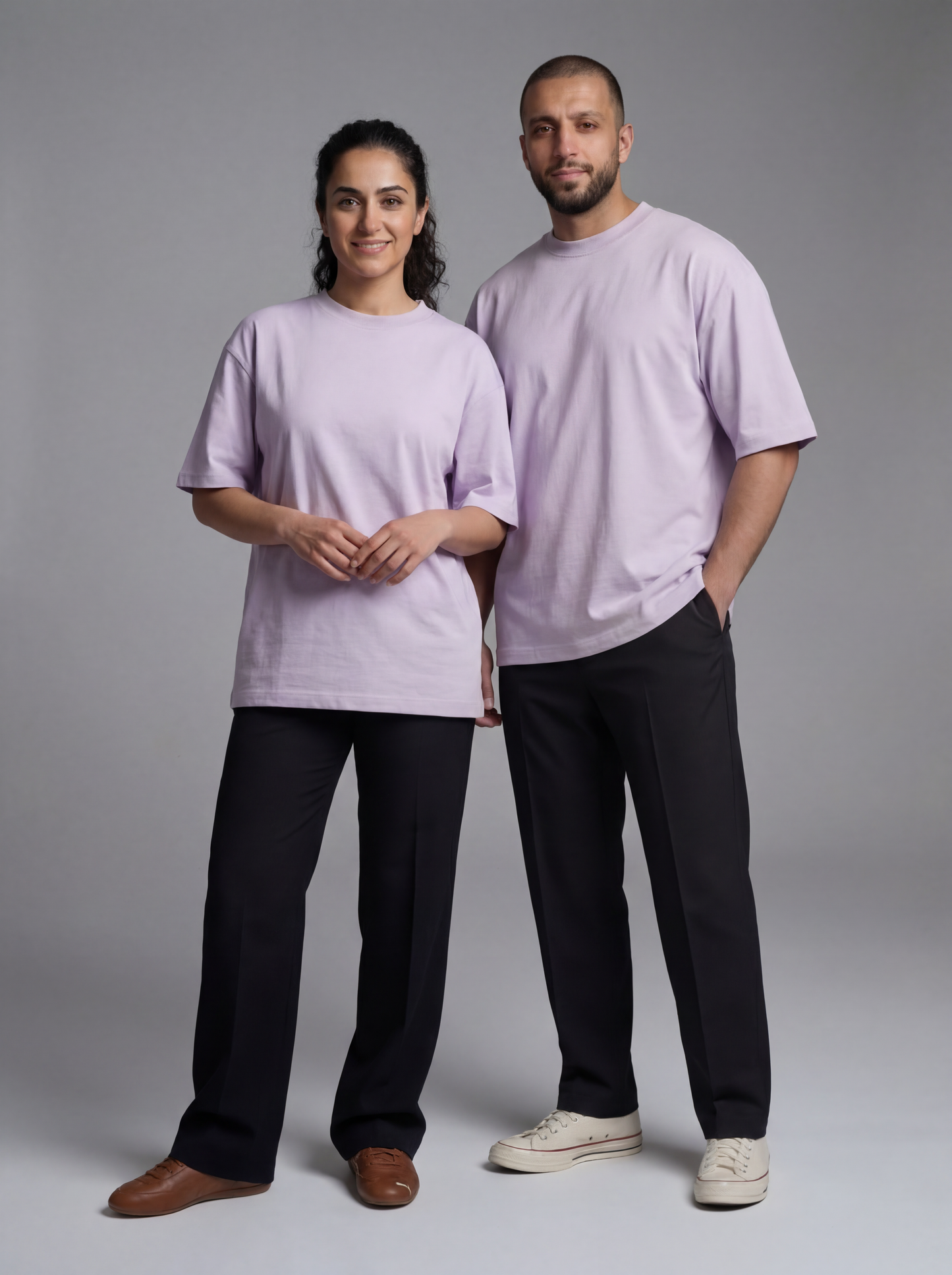 Premium Oversized 240gsm T-shirt | Light Lavender | Unisex | asBERYL