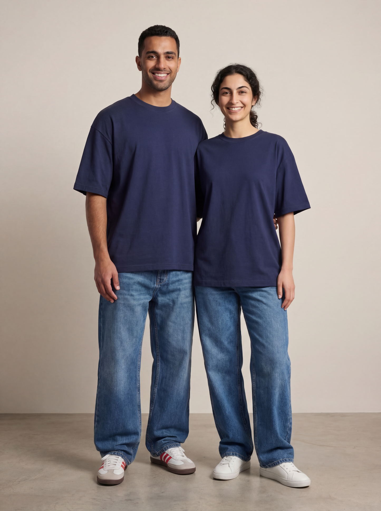 Oversized T-shirt | Navy Blue | Unisex | asBERYL