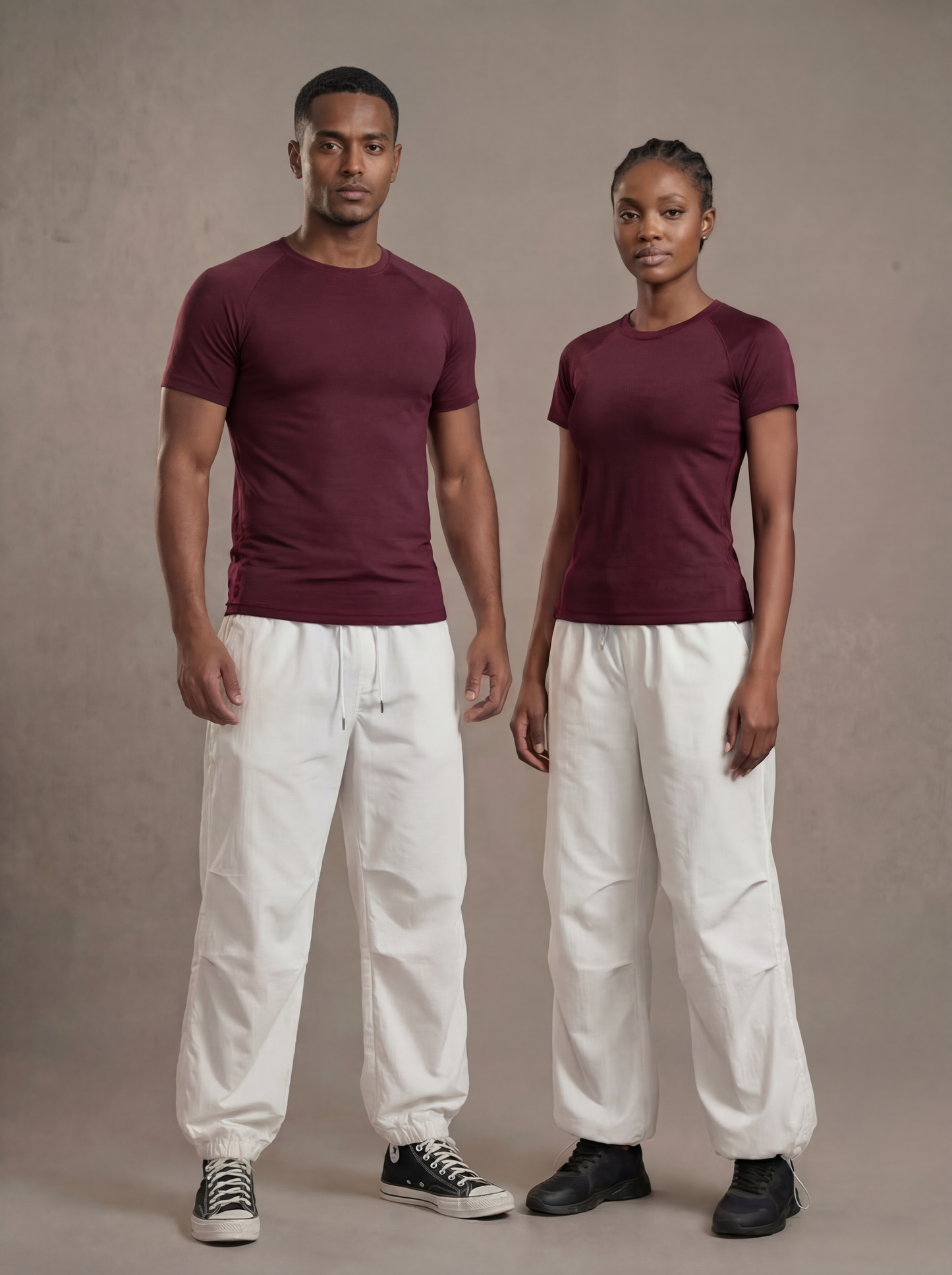 Activewear Compression T-Shirt Raglan Sleeves | Maroon Red | asBERYL UAE |