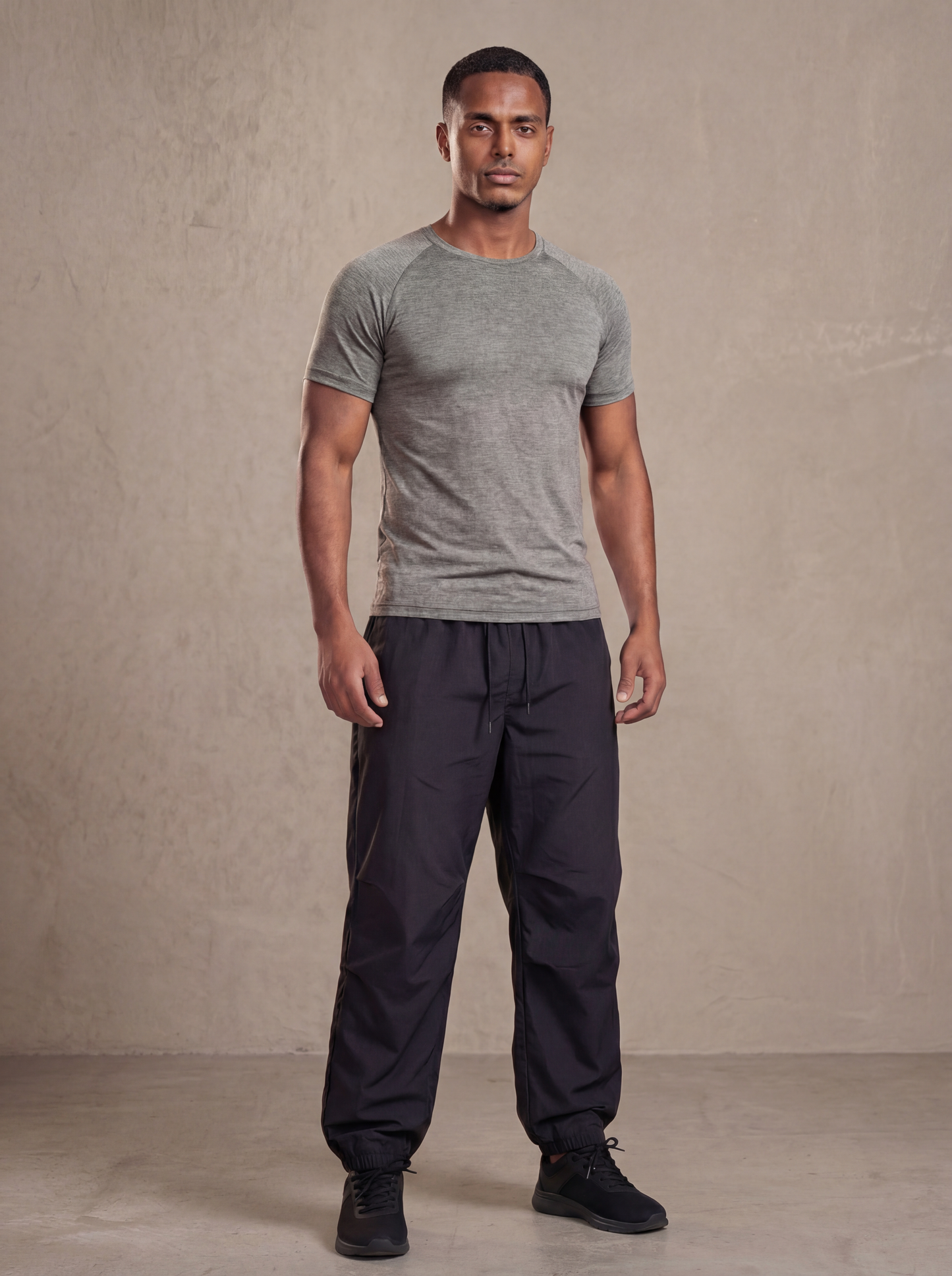 Activewear Compression T-Shirt Raglan Sleeves | Grey | asBERYL UAE |