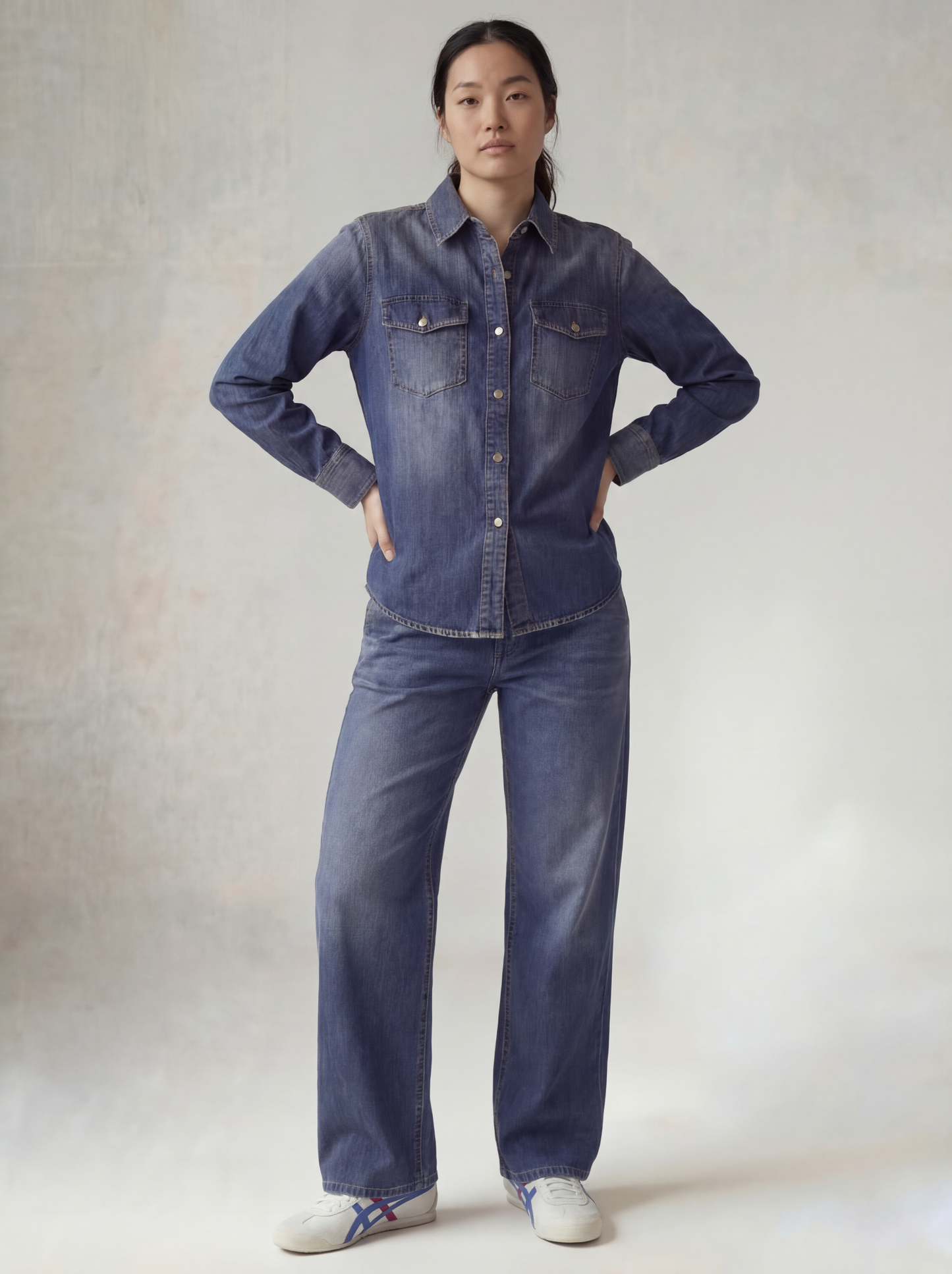 Blue Denim Shirt Women | Premium Denim | asBERYL UAE