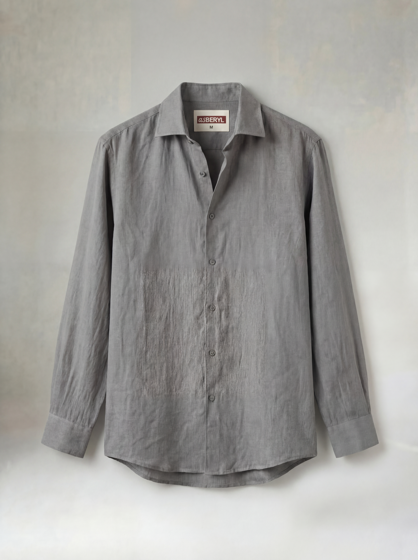 Pure Linen Classic Shirt Grey | Men's Linen | asBERYL