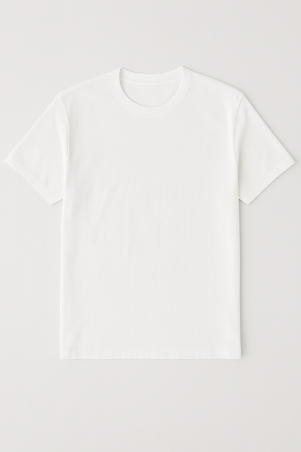 Normal Fit Crew neck - White