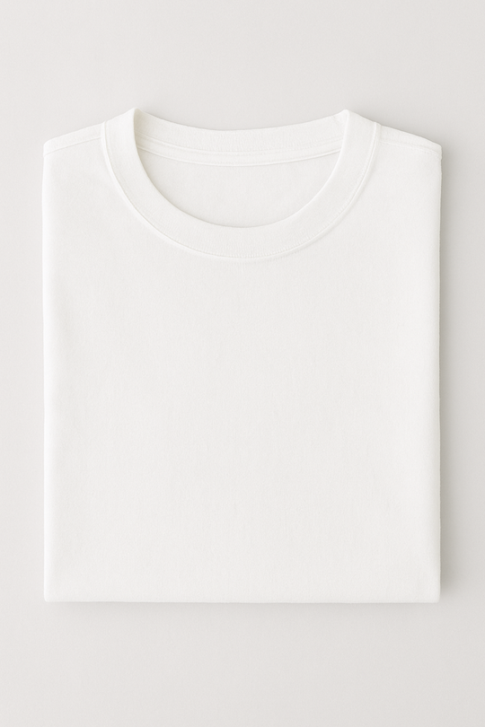 Normal Fit Crew neck - White