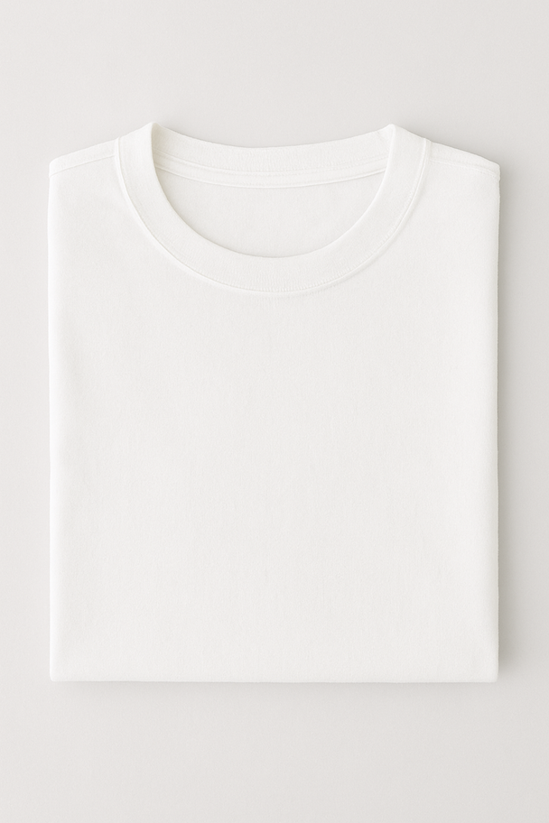 Normal Fit Crew neck - White