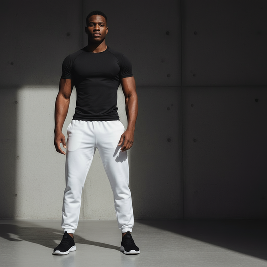 Black compression t-shirt male front