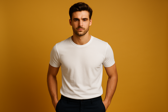 Normal Fit Crew neck - White