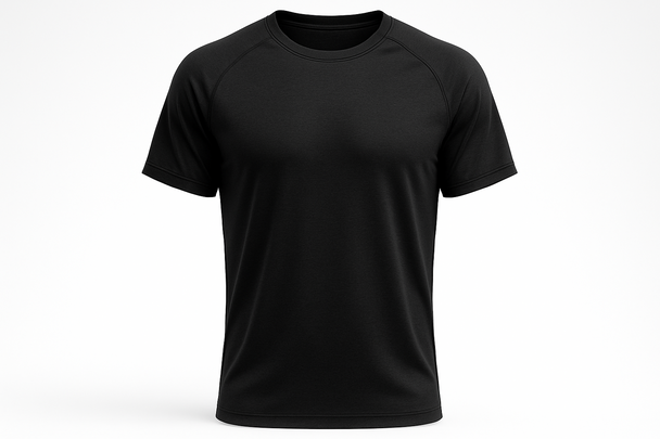 Performance Activewear – Black Raglan Sleeves