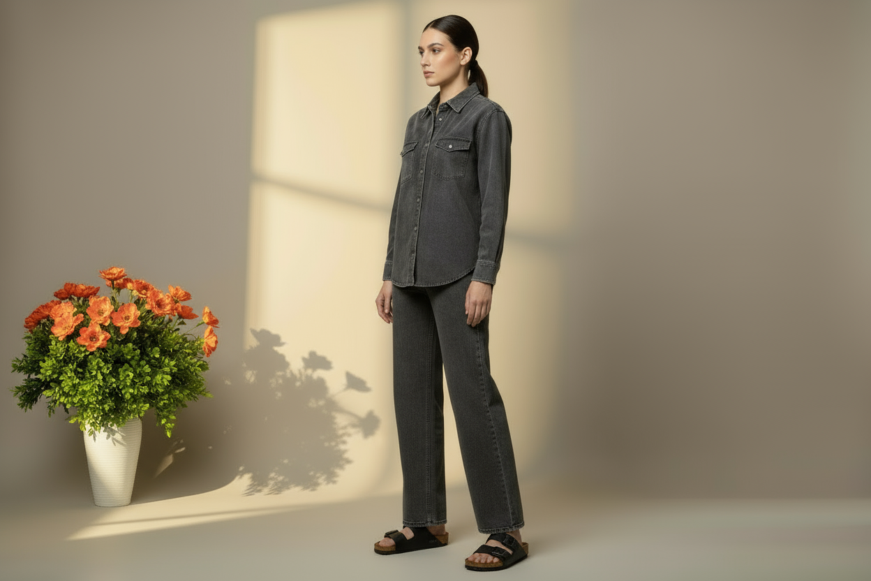 Leaning against wall