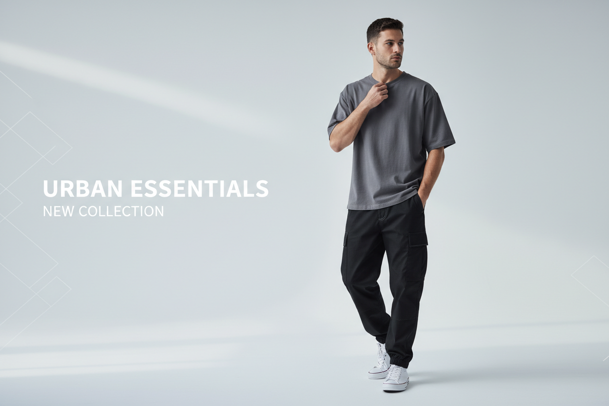 Male Model Fashion Banner