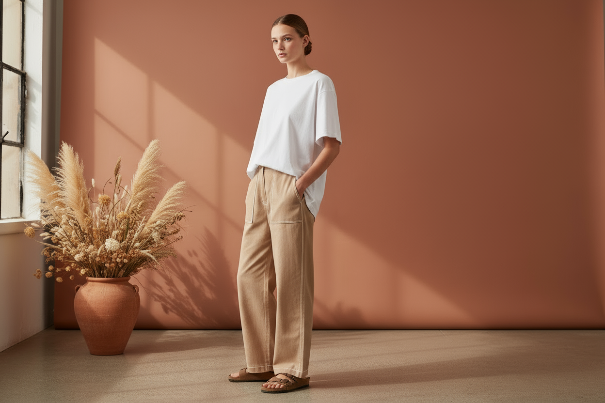 Three-quarter side pose