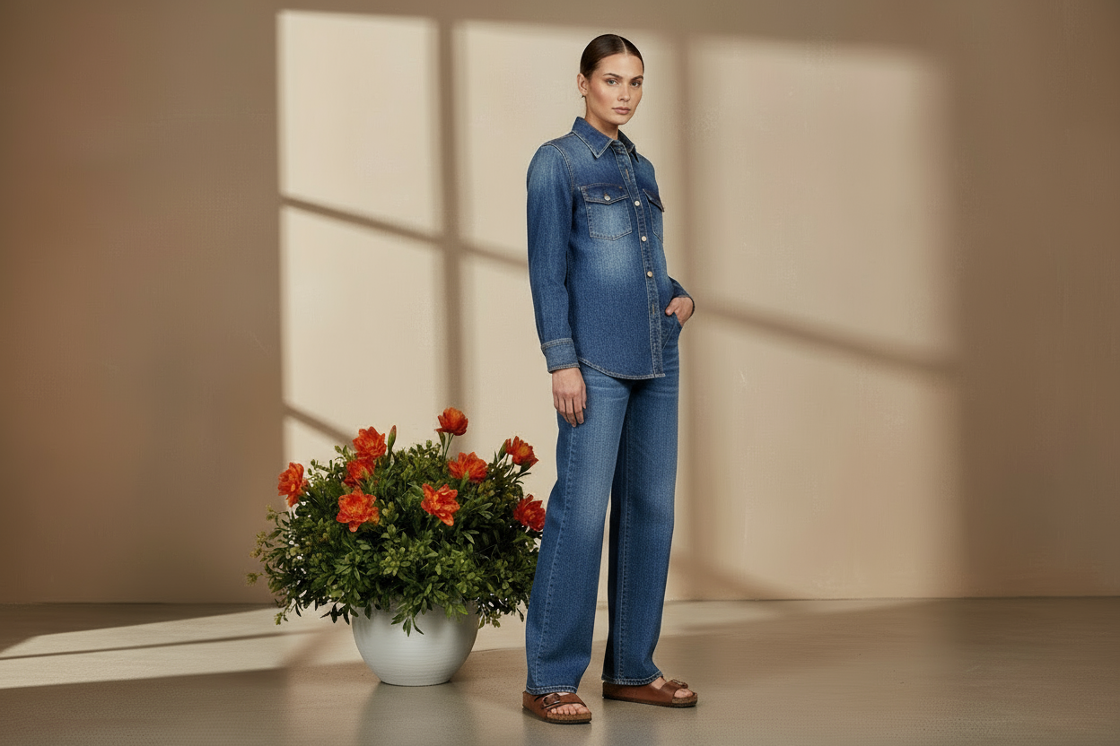 Three-quarter side pose